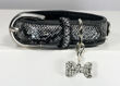 Picture of Crystal Bone Charm Collar - Black.