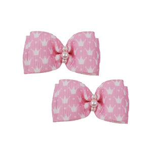 Picture of Hair Bows - Sm Pink Crowns