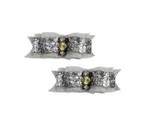 Picture of Hair Bows - Sm Silver Glitter