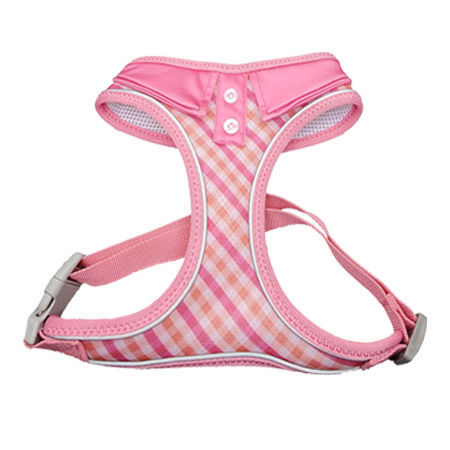 Picture of Gingham Collar Harness Vest - Pink