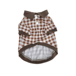 Picture of Brown Check Polo Shirt