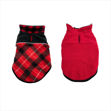 Picture of Reversible Fleece Coat - Red Plaid